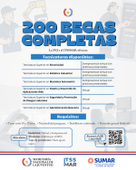 🎓 SNJ e ITSSMAR lanzan 200 becas completas para carreras técnicas.