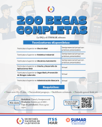 🎓 SNJ e ITSSMAR lanzan 200 becas completas para carreras técnicas.