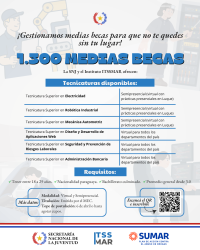 🎓 Tras Gran Convocatoria SNJ e ITSSMAR habilitan 1.300 medias becas para que más jóvenes accedan